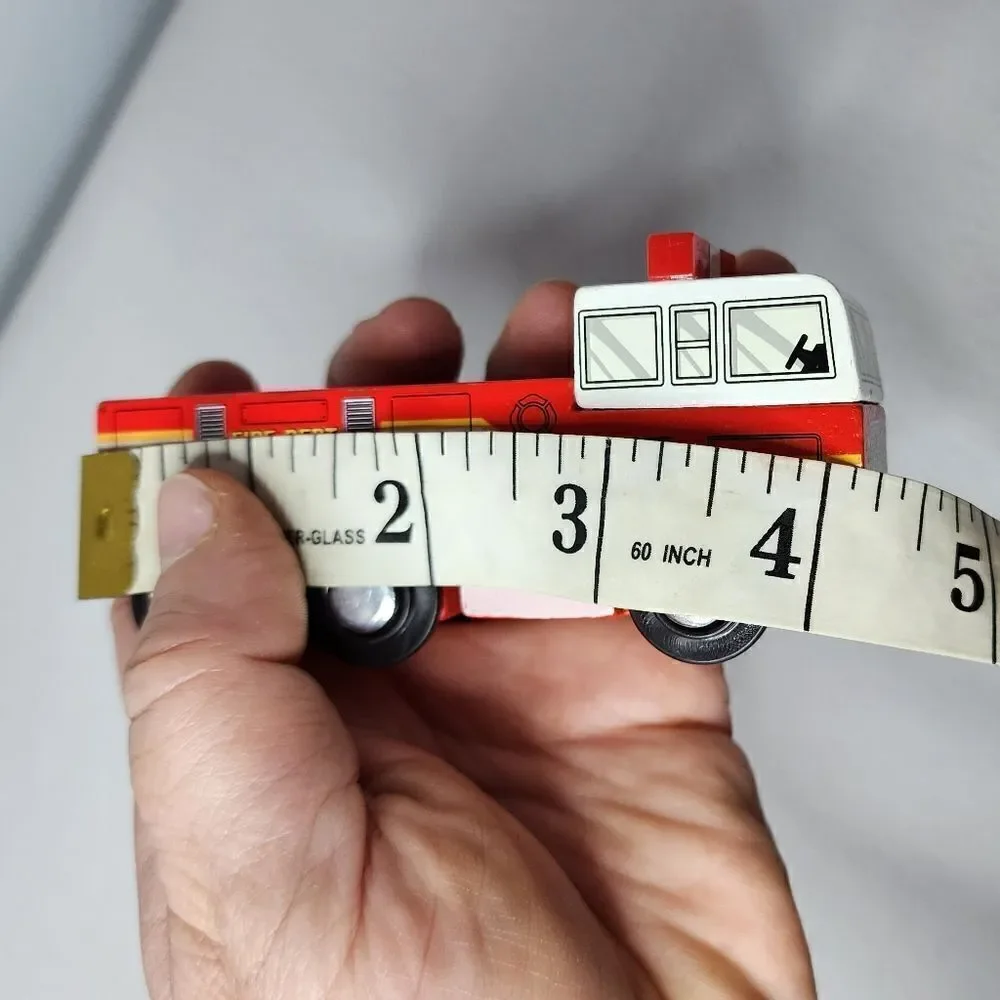 Vintage Wood And Wheels Train Set Fire Truck Fire Engine RARE Replacement
